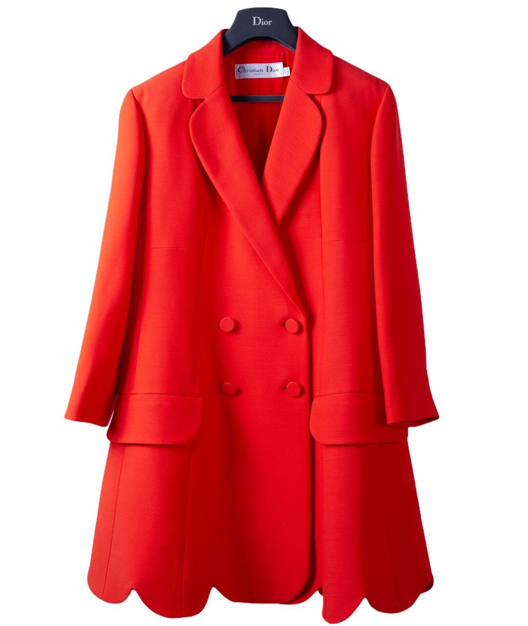 CHRISTIAN DIOR PRE-OWNED Красное шерстяное пальто, фото 6