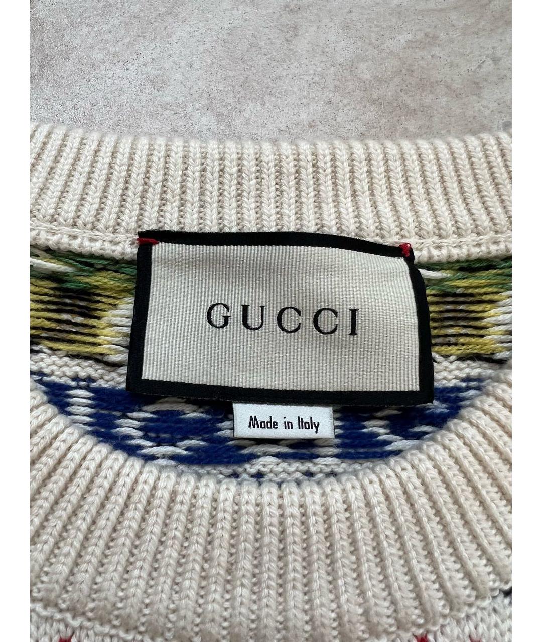 GUCCI Белый джемпер / свитер, фото 3
