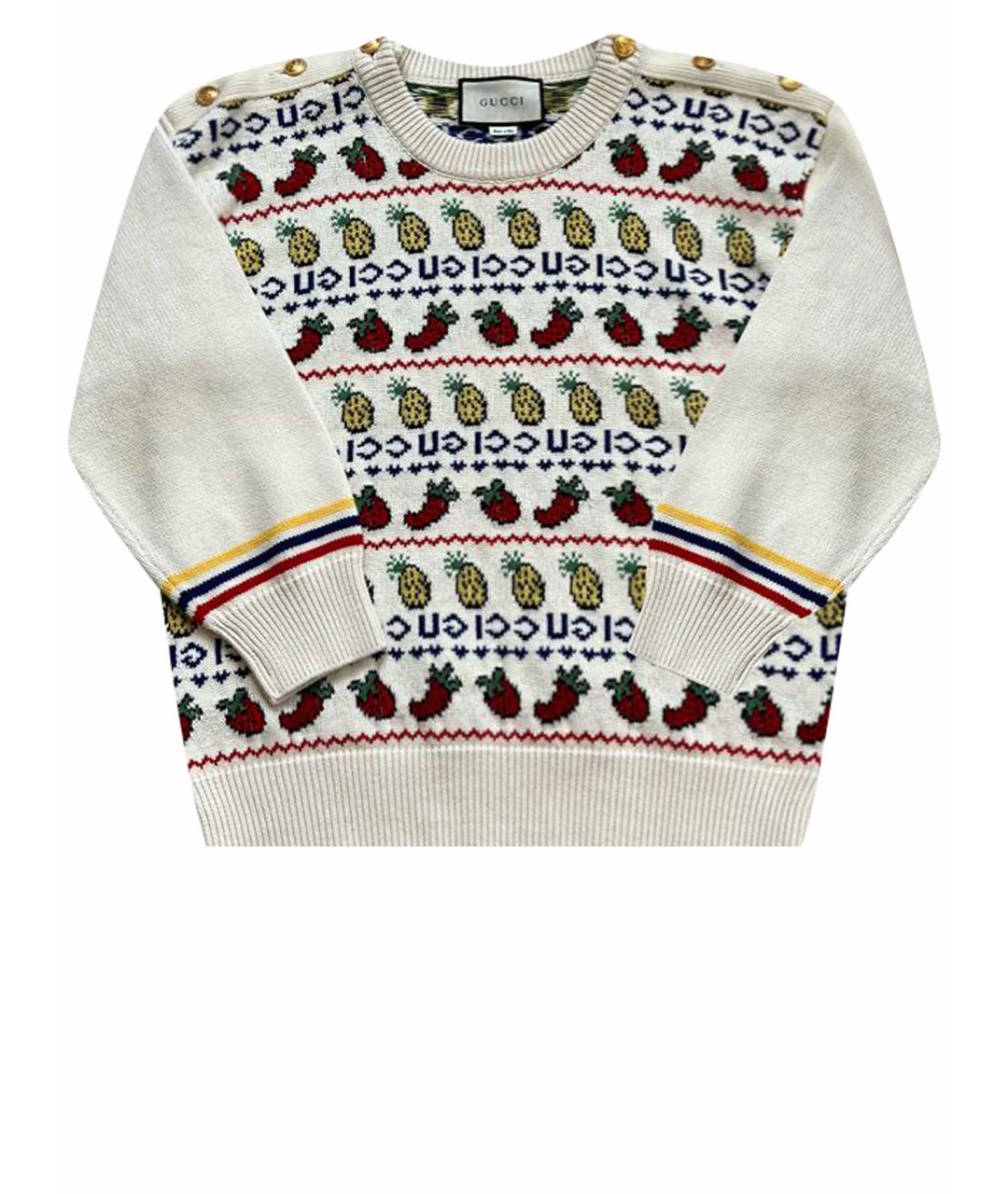 GUCCI Белый джемпер / свитер, фото 1