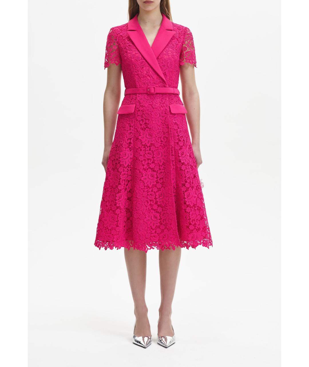 SELF-PORTRAIT Розовое коктейльное платье, фото 2