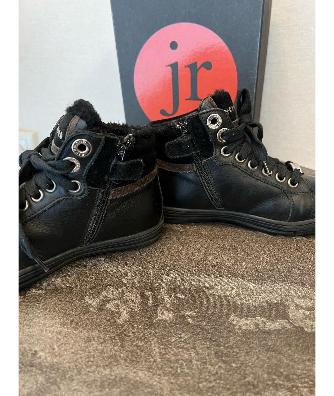 JOHN RICHMOND JUNIOR Черные кожаные ботинки, фото 5