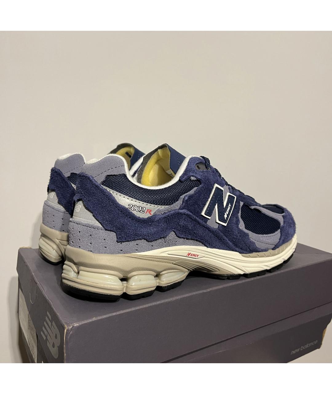 NEW BALANCE Синие замшевые низкие кроссовки / кеды, фото 7