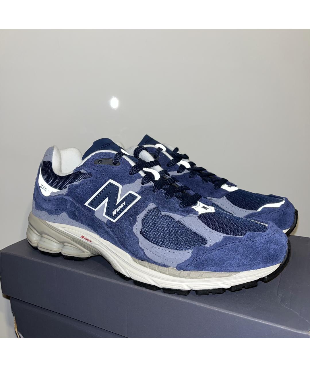 NEW BALANCE Синие замшевые низкие кроссовки / кеды, фото 6