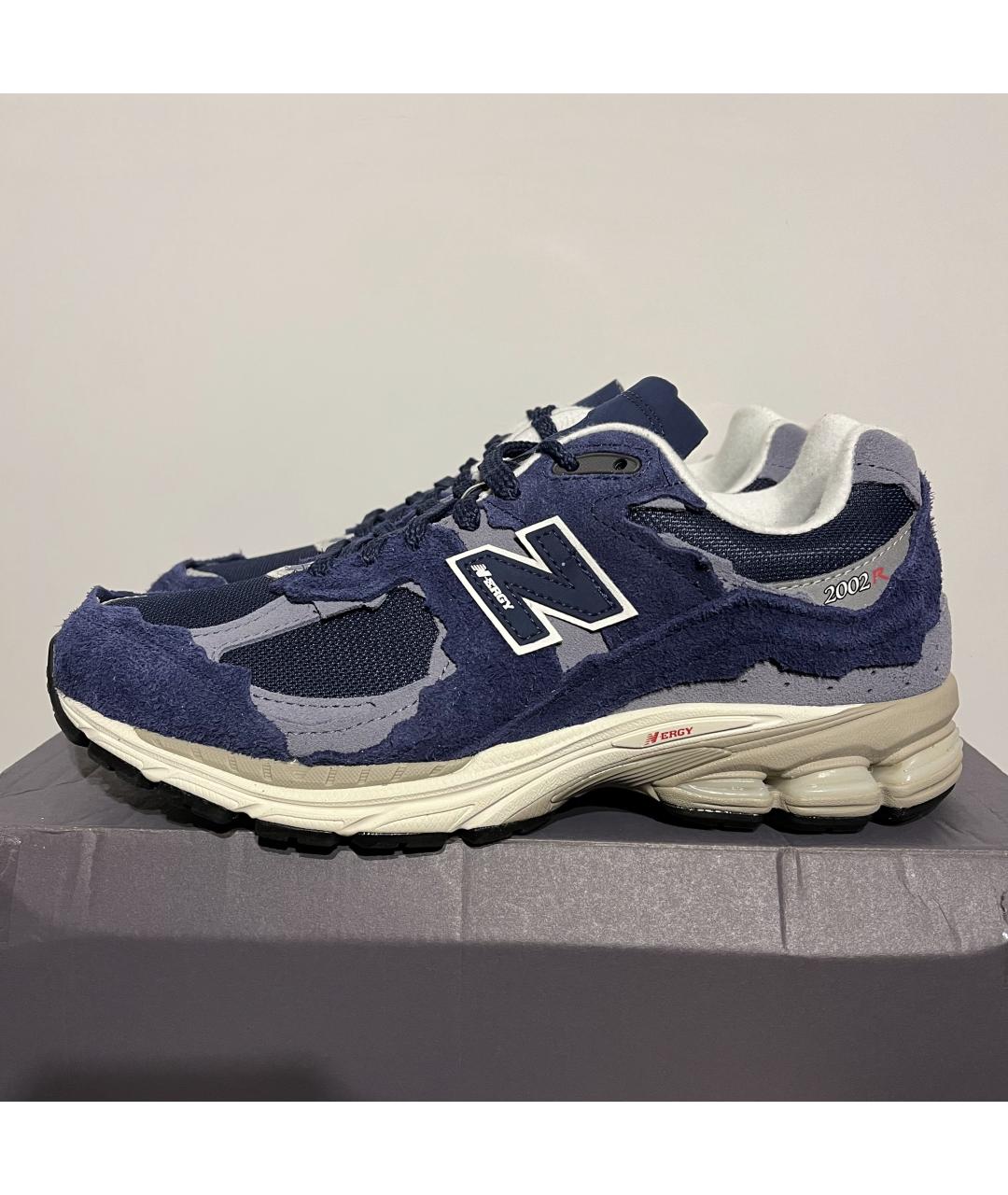 NEW BALANCE Синие замшевые низкие кроссовки / кеды, фото 2