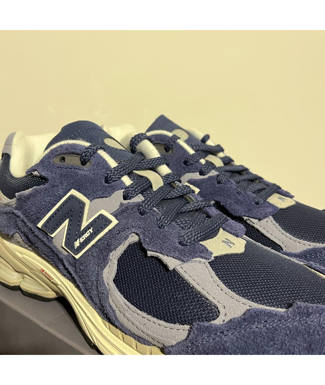 NEW BALANCE Синие замшевые низкие кроссовки / кеды, фото 5