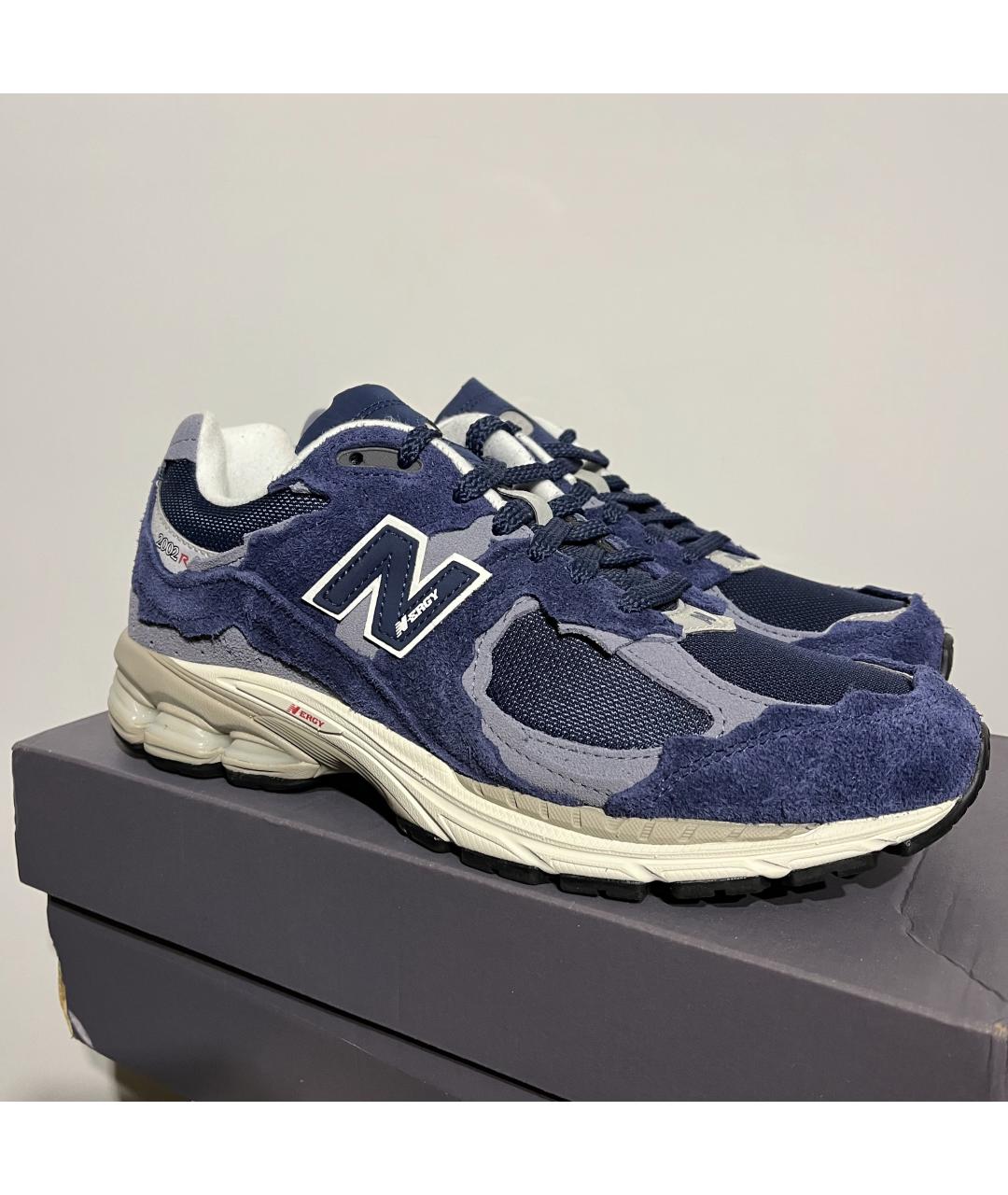 NEW BALANCE Синие замшевые низкие кроссовки / кеды, фото 3