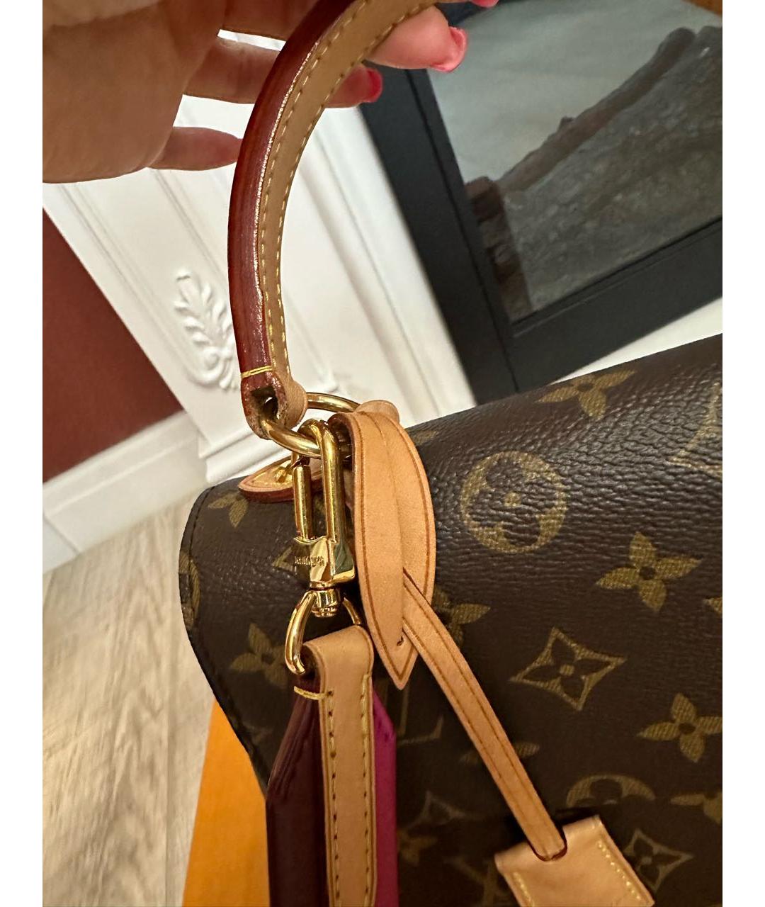 LOUIS VUITTON Коричневая сумка с короткими ручками, фото 6