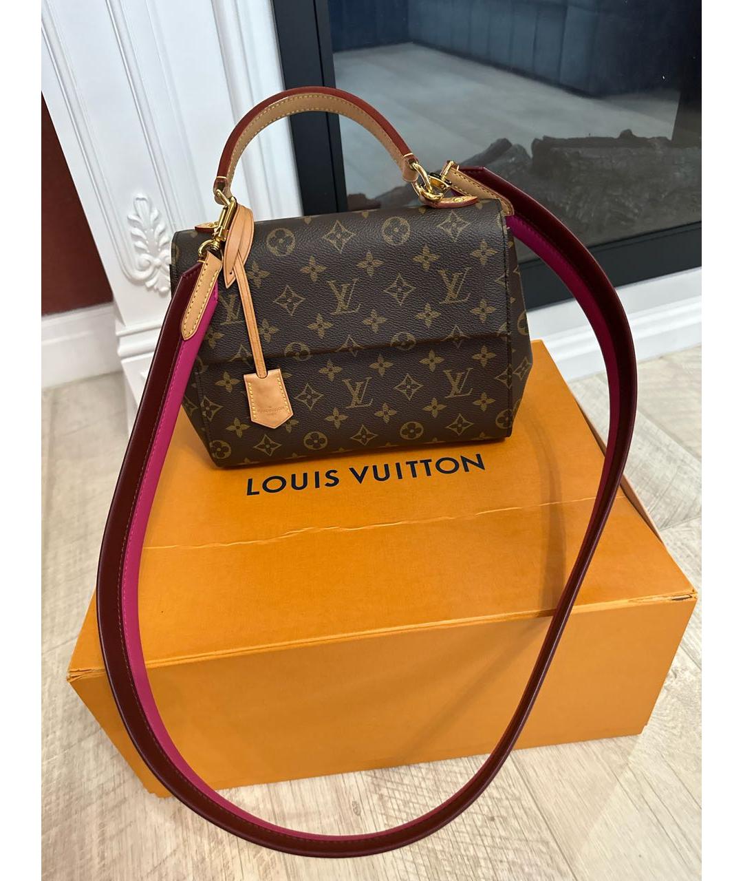 LOUIS VUITTON Коричневая сумка с короткими ручками, фото 9