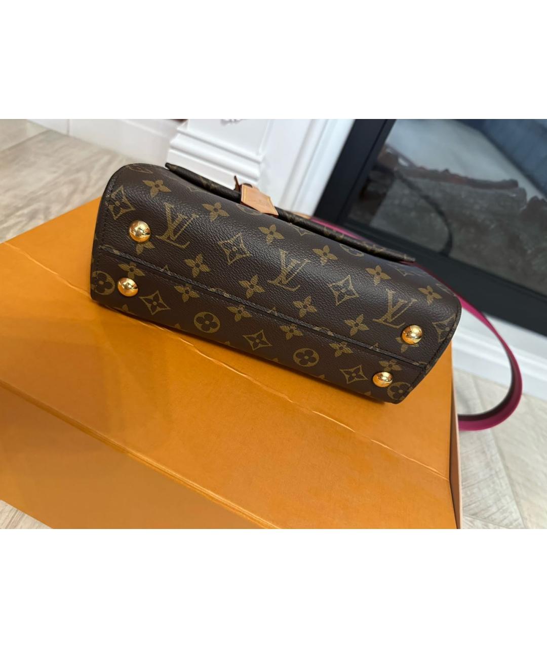 LOUIS VUITTON Коричневая сумка с короткими ручками, фото 4