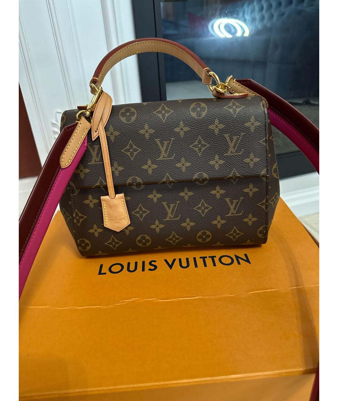 LOUIS VUITTON Коричневая сумка с короткими ручками, фото 2