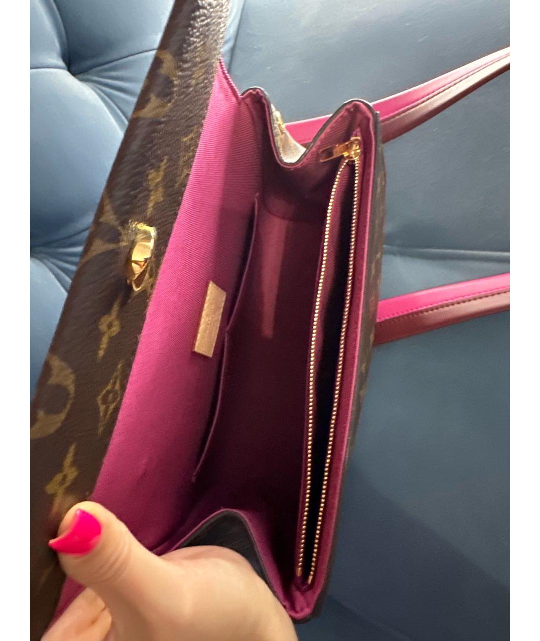 LOUIS VUITTON Коричневая сумка с короткими ручками, фото 8