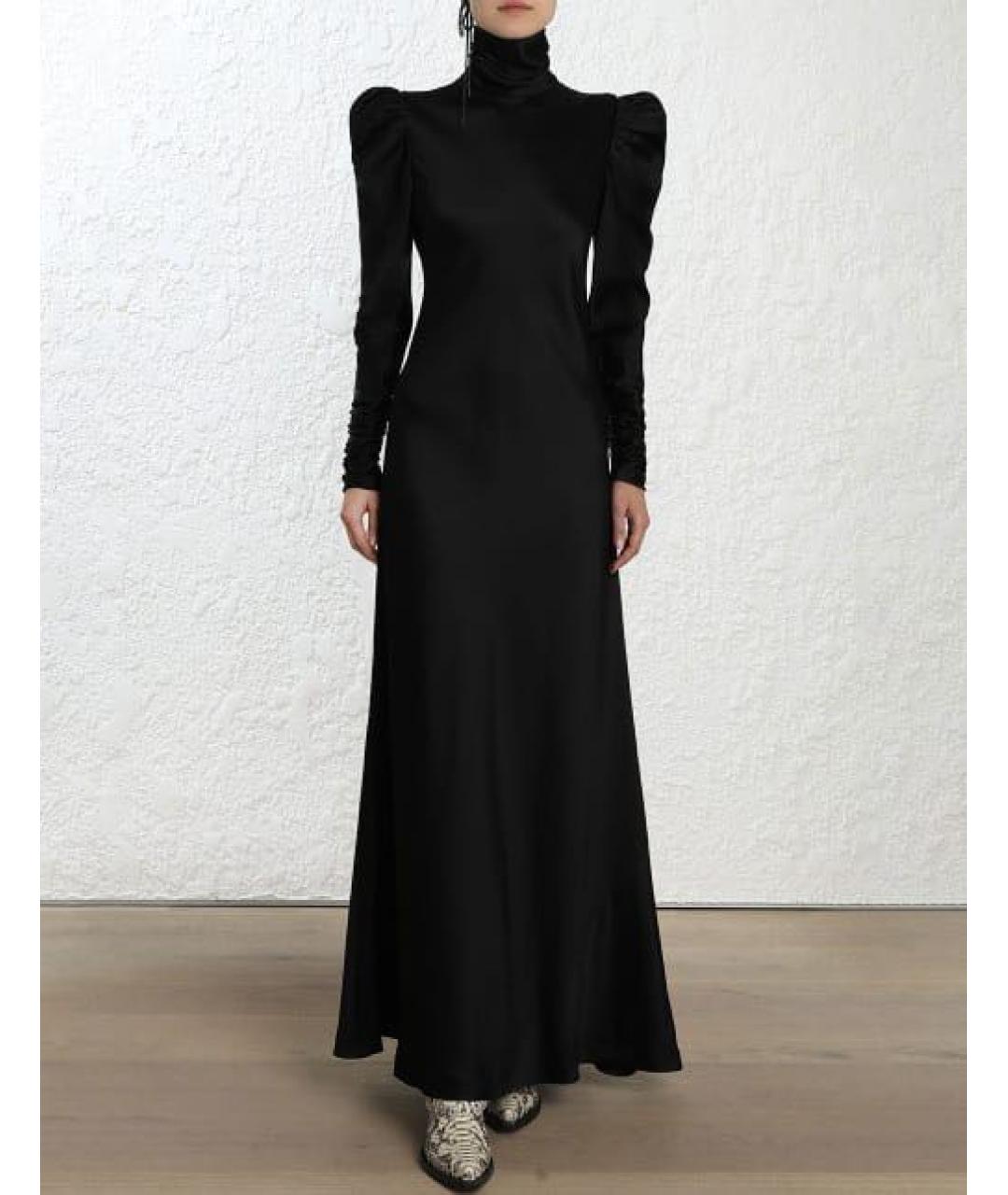 ZIMMERMANN Черное вискозное вечернее платье, фото 7