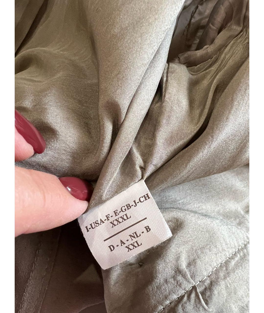 BRUNELLO CUCINELLI Бежевое замшевое пальто, фото 5