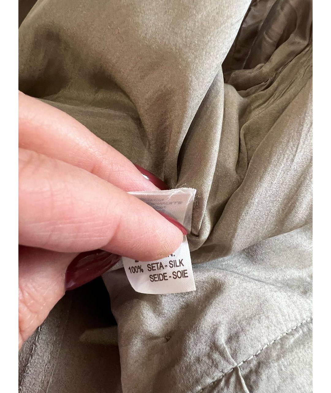 BRUNELLO CUCINELLI Бежевое замшевое пальто, фото 6