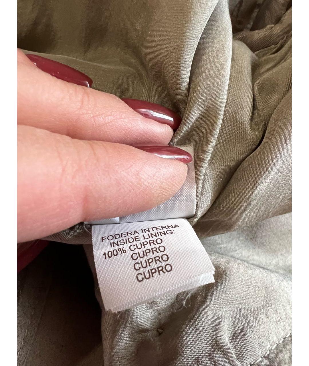 BRUNELLO CUCINELLI Бежевое замшевое пальто, фото 4