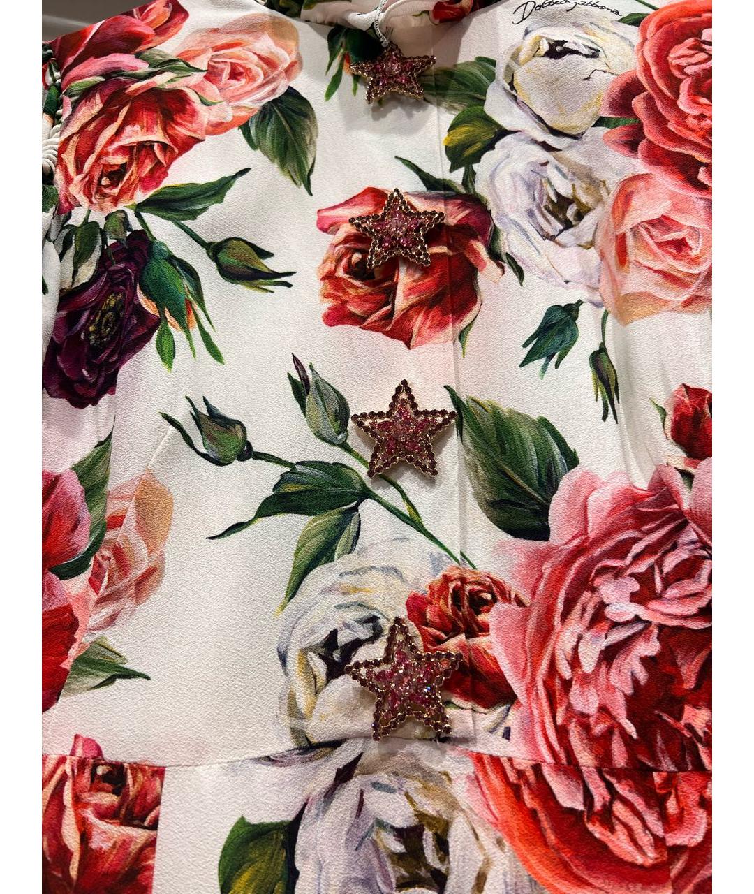 DOLCE&GABBANA Мульти вискозное коктейльное платье, фото 4