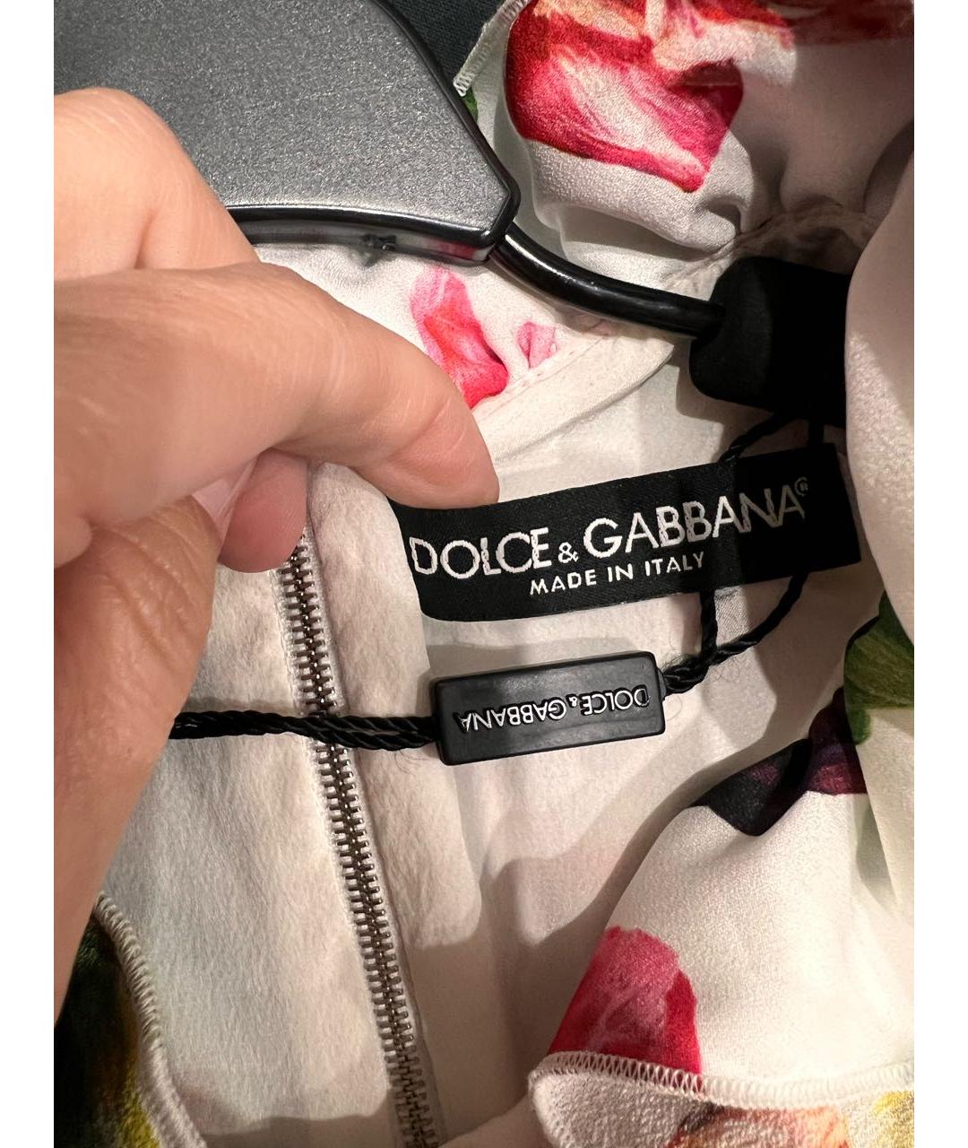 DOLCE&GABBANA Мульти вискозное коктейльное платье, фото 3