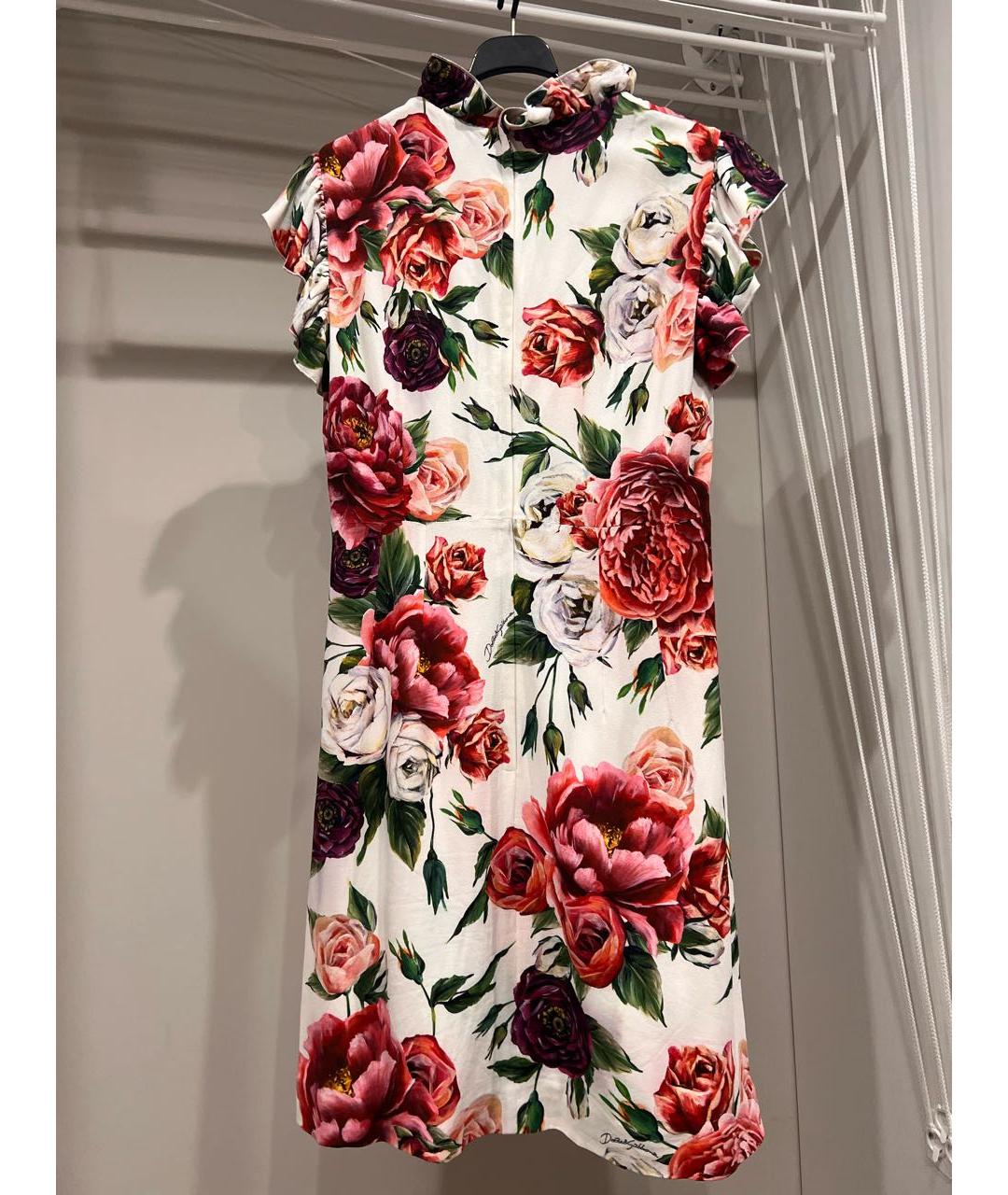 DOLCE&GABBANA Мульти вискозное коктейльное платье, фото 2