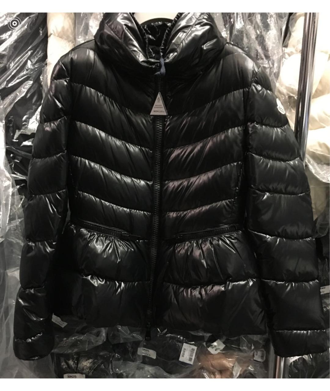 MONCLER Черная полиэстеровая куртка, фото 5