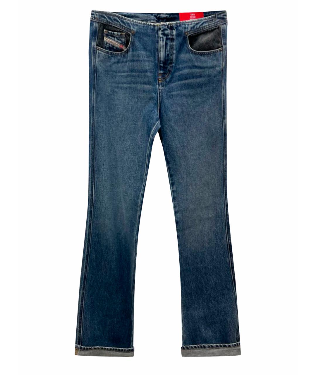 DIESEL Темно-синие хлопковые джинсы клеш, фото 1