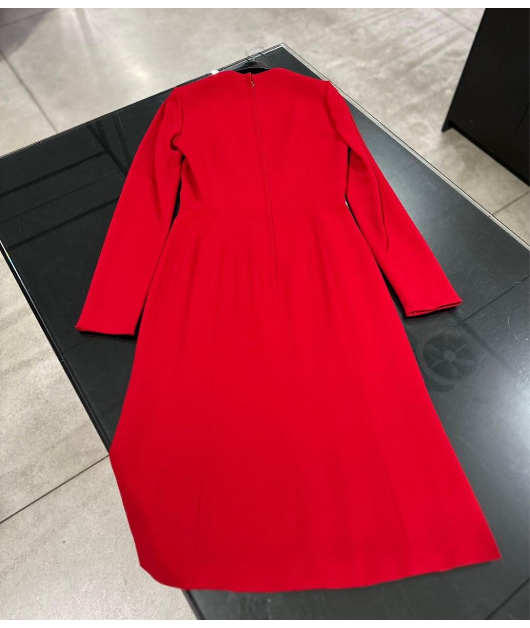 DOLCE&GABBANA Красное вискозное коктейльное платье, фото 2