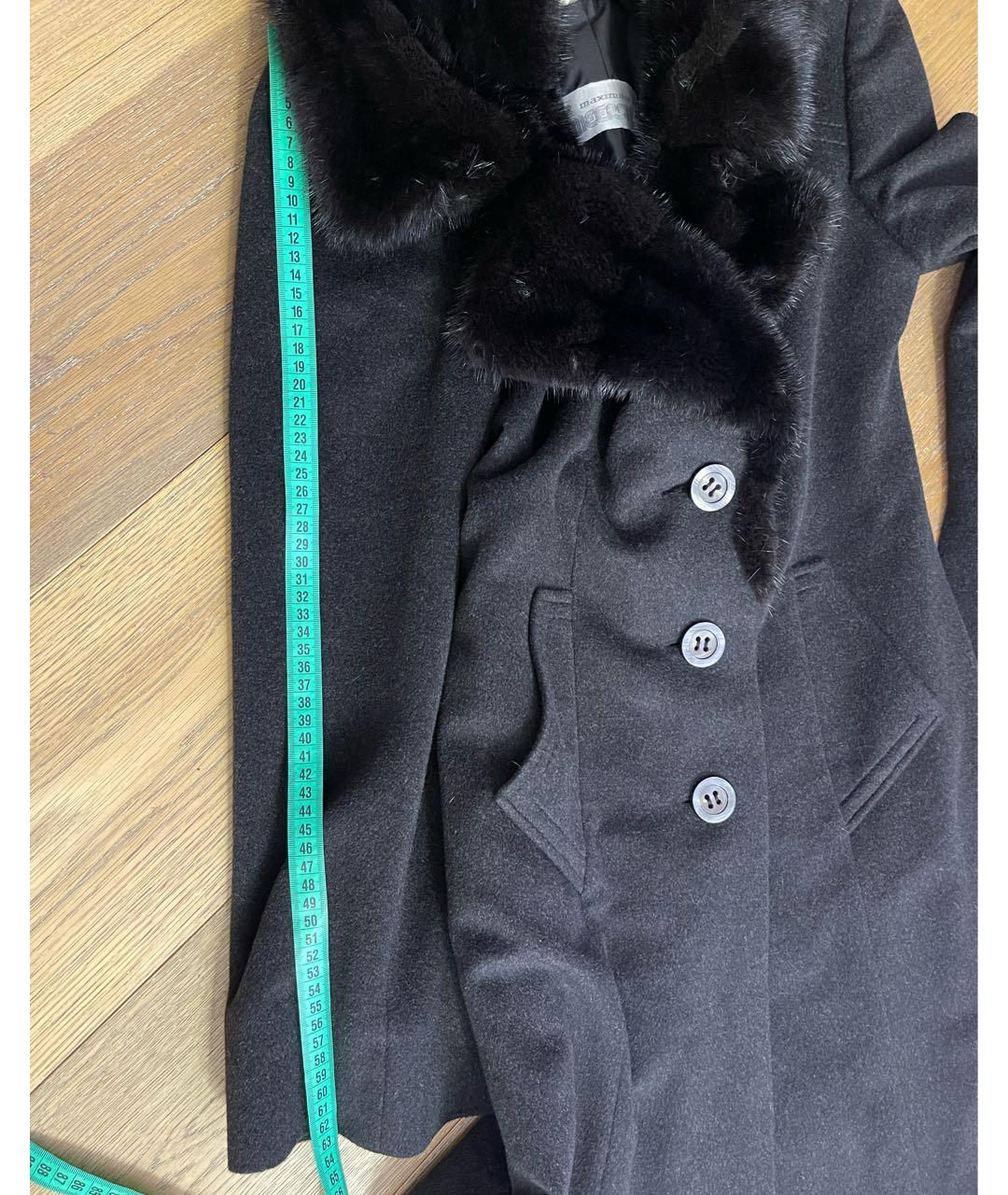 M.MEERSTEIN Черное кашемировое пальто, фото 6