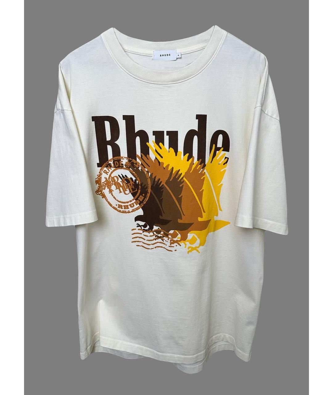 RHUDE Хлопковая футболка, фото 4