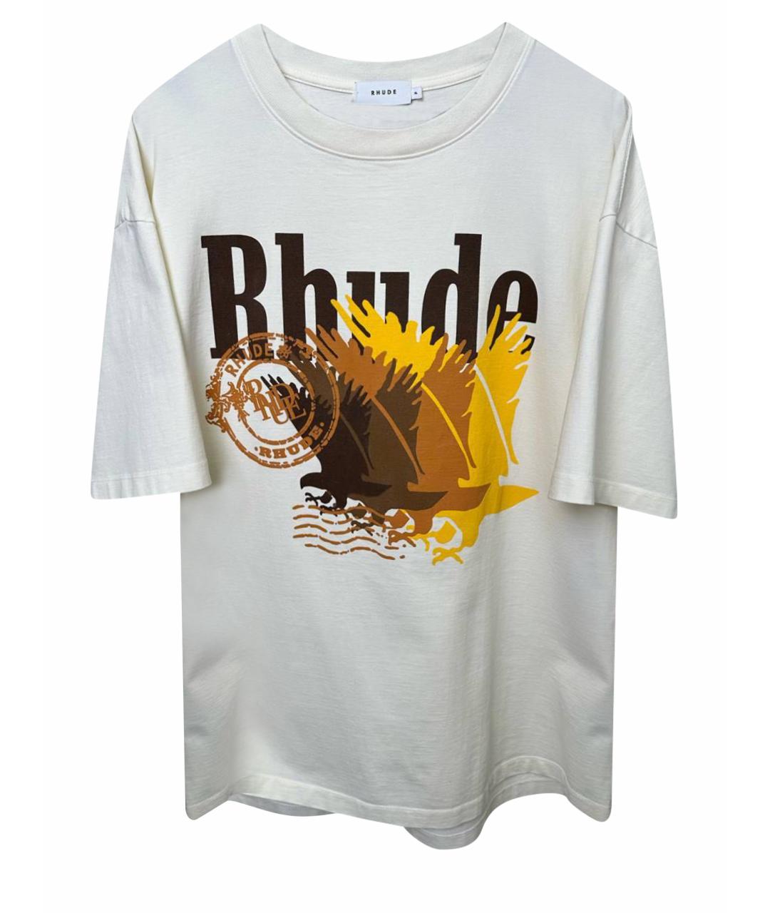 RHUDE Хлопковая футболка, фото 1