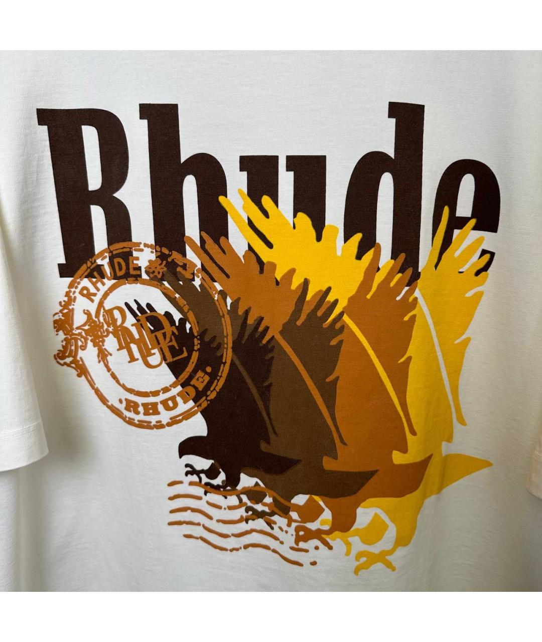 RHUDE Хлопковая футболка, фото 2