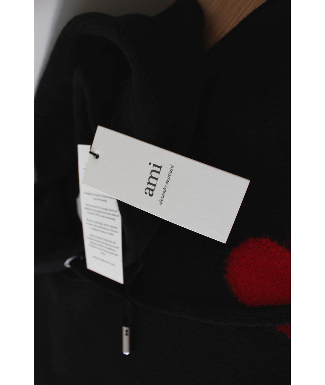 AMI ALEXANDRE MATTIUSSI Черный шерстяной джемпер / свитер, фото 4