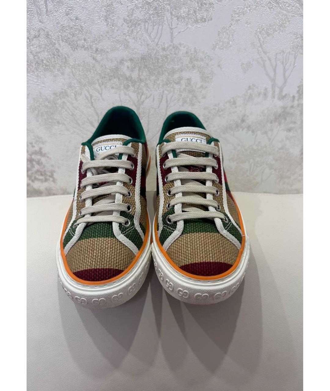 GUCCI Оранжевое кеды, фото 2