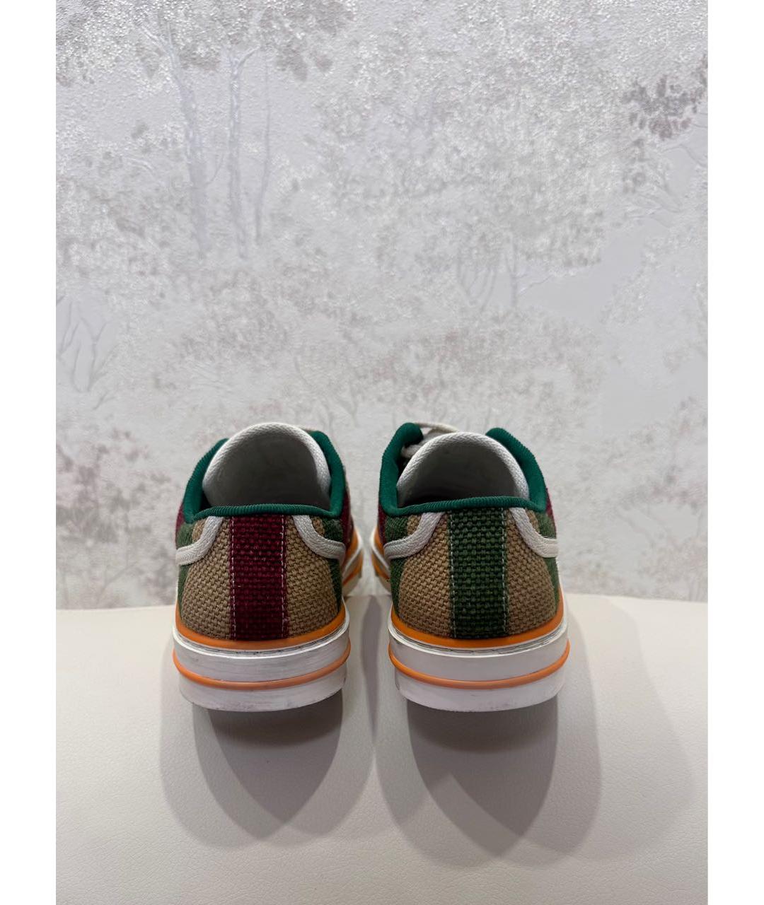 GUCCI Оранжевое кеды, фото 4
