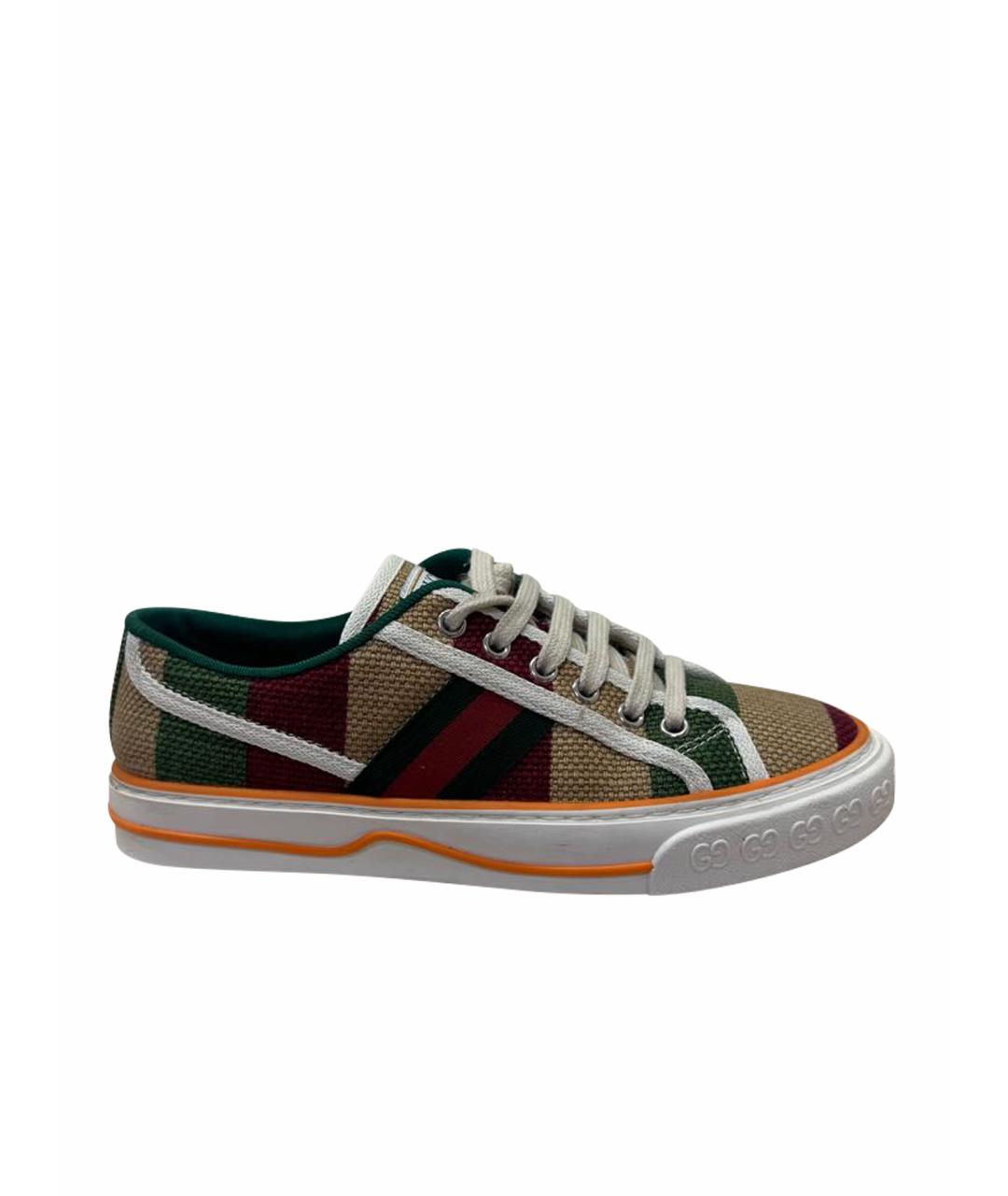 GUCCI Оранжевое кеды, фото 1