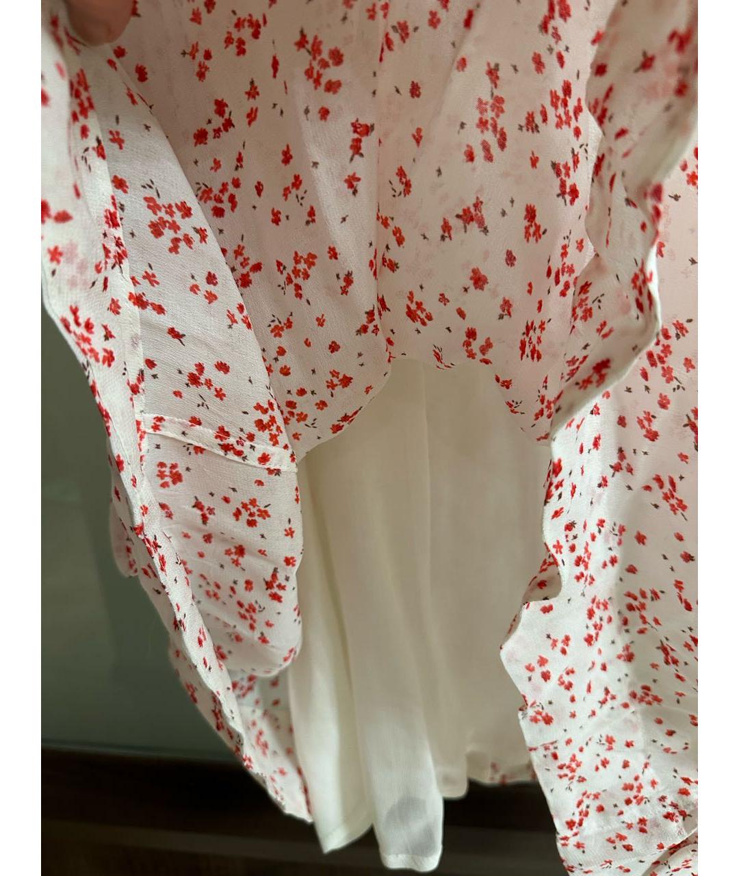 GANNI Белое вискозное повседневное платье, фото 6