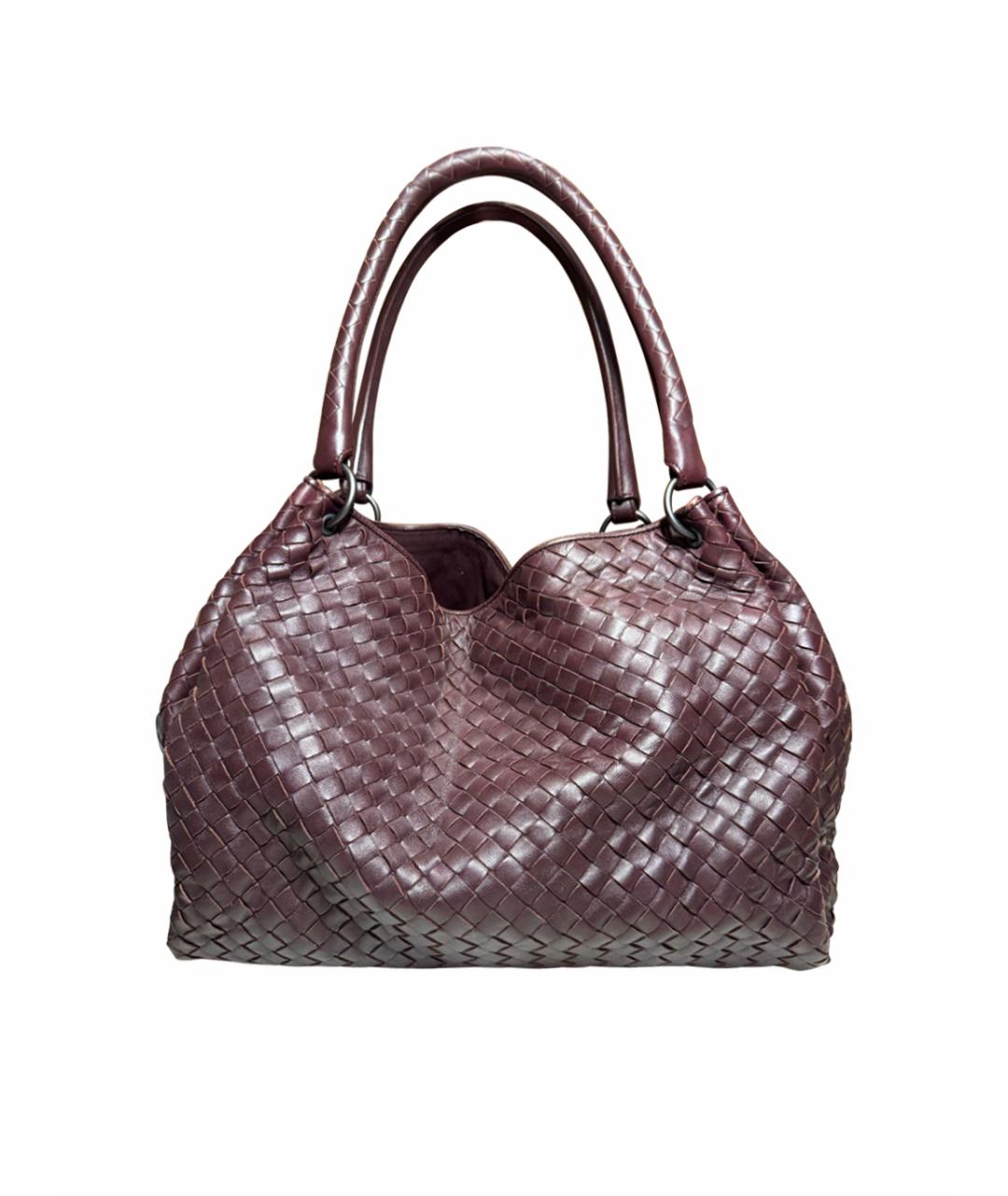 BOTTEGA VENETA Фиолетовая кожаная сумка с короткими ручками, фото 1