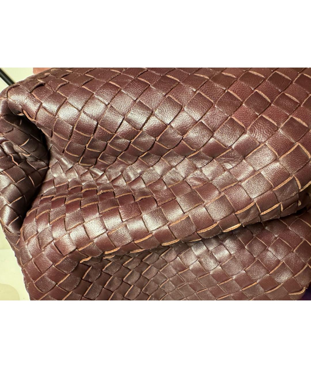 BOTTEGA VENETA Фиолетовая кожаная сумка с короткими ручками, фото 2