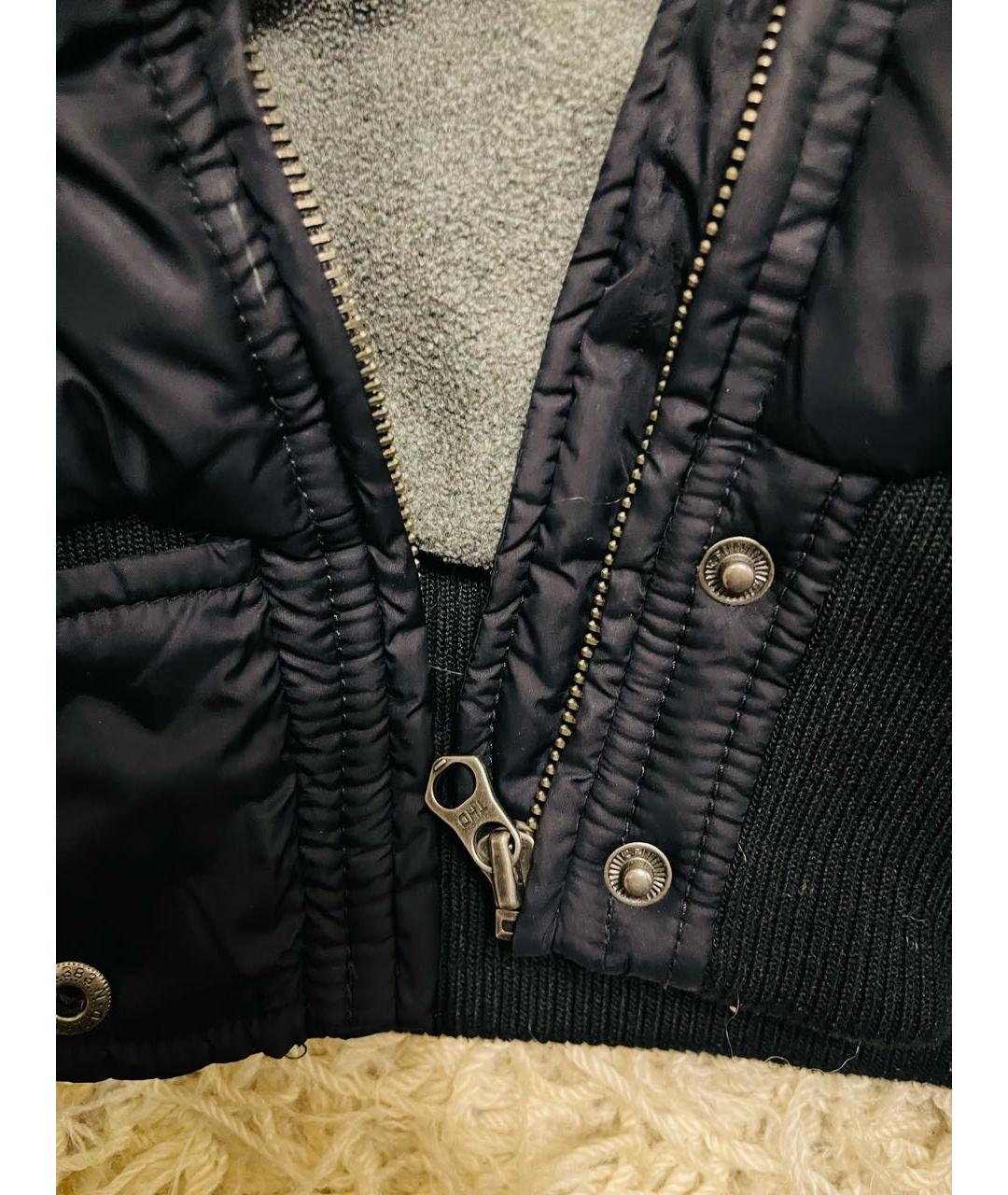 TOMMY HILFIGER Темно-синяя полиэстеровая куртка, фото 4