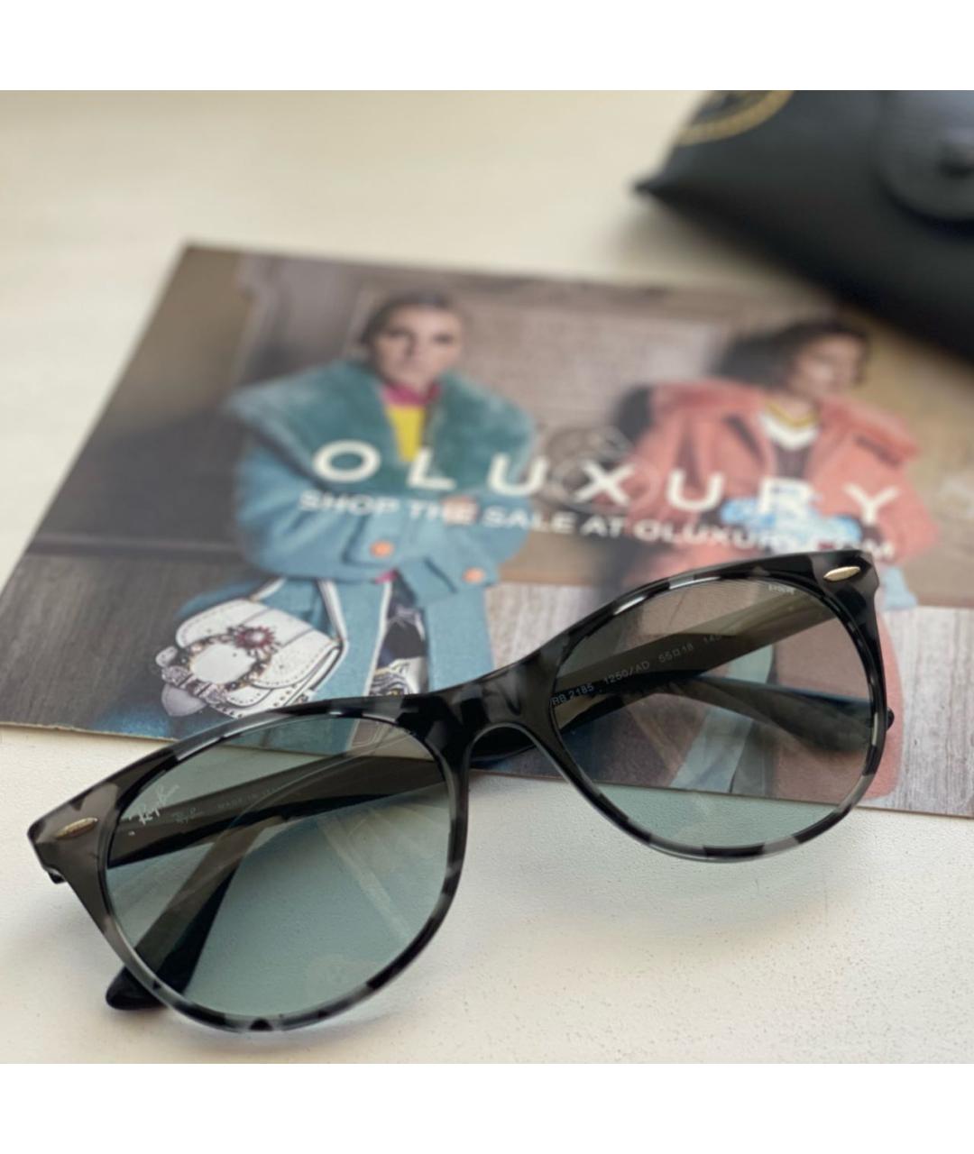RAY BAN Черные солнцезащитные очки, фото 3