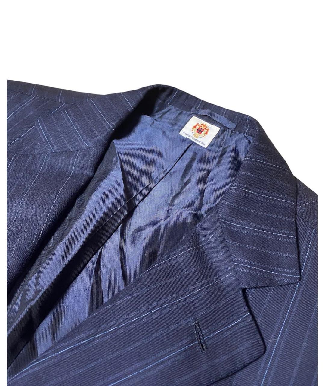 LUIGI BORRELLI Темно-синий шерстяной пиджак, фото 3