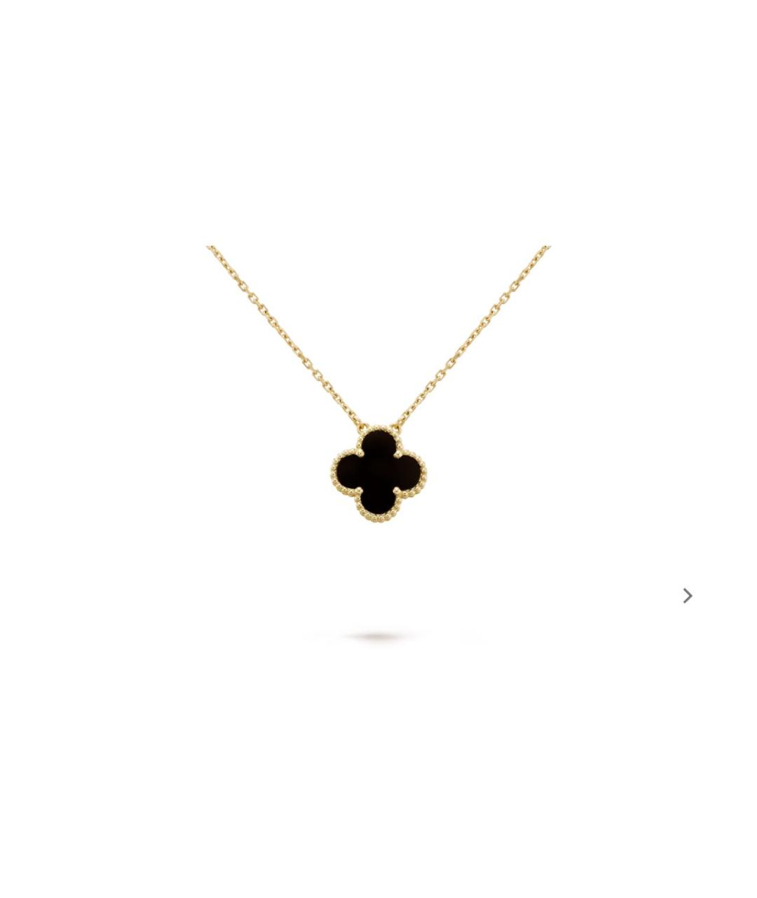 VAN CLEEF & ARPELS Черная подвеска из желтого золота, фото 5