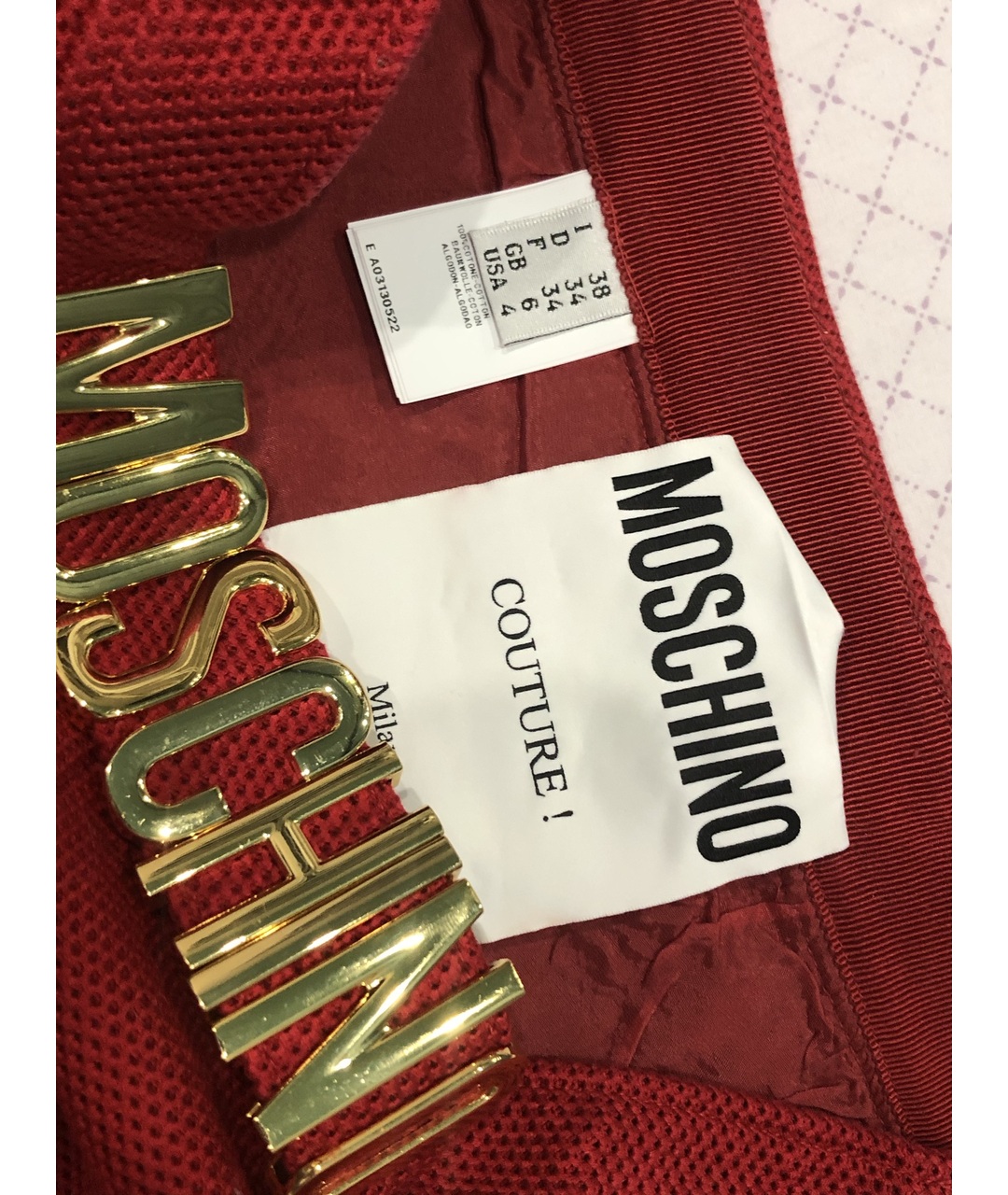 MOSCHINO Красные шорты, фото 3