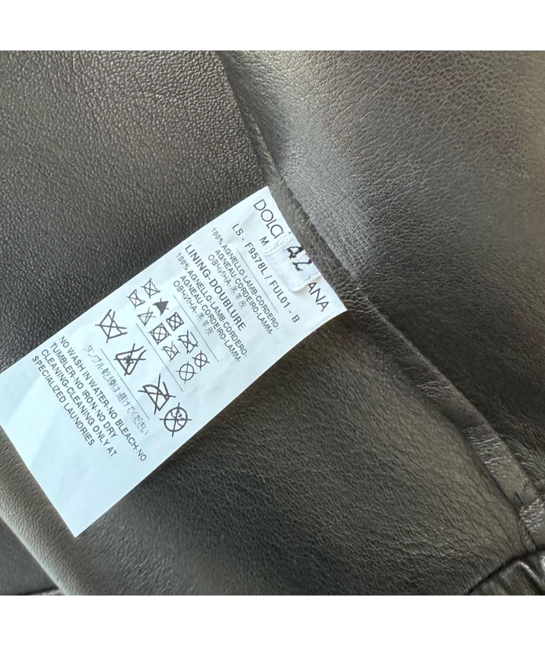 DOLCE&GABBANA Кожаная куртка, фото 6