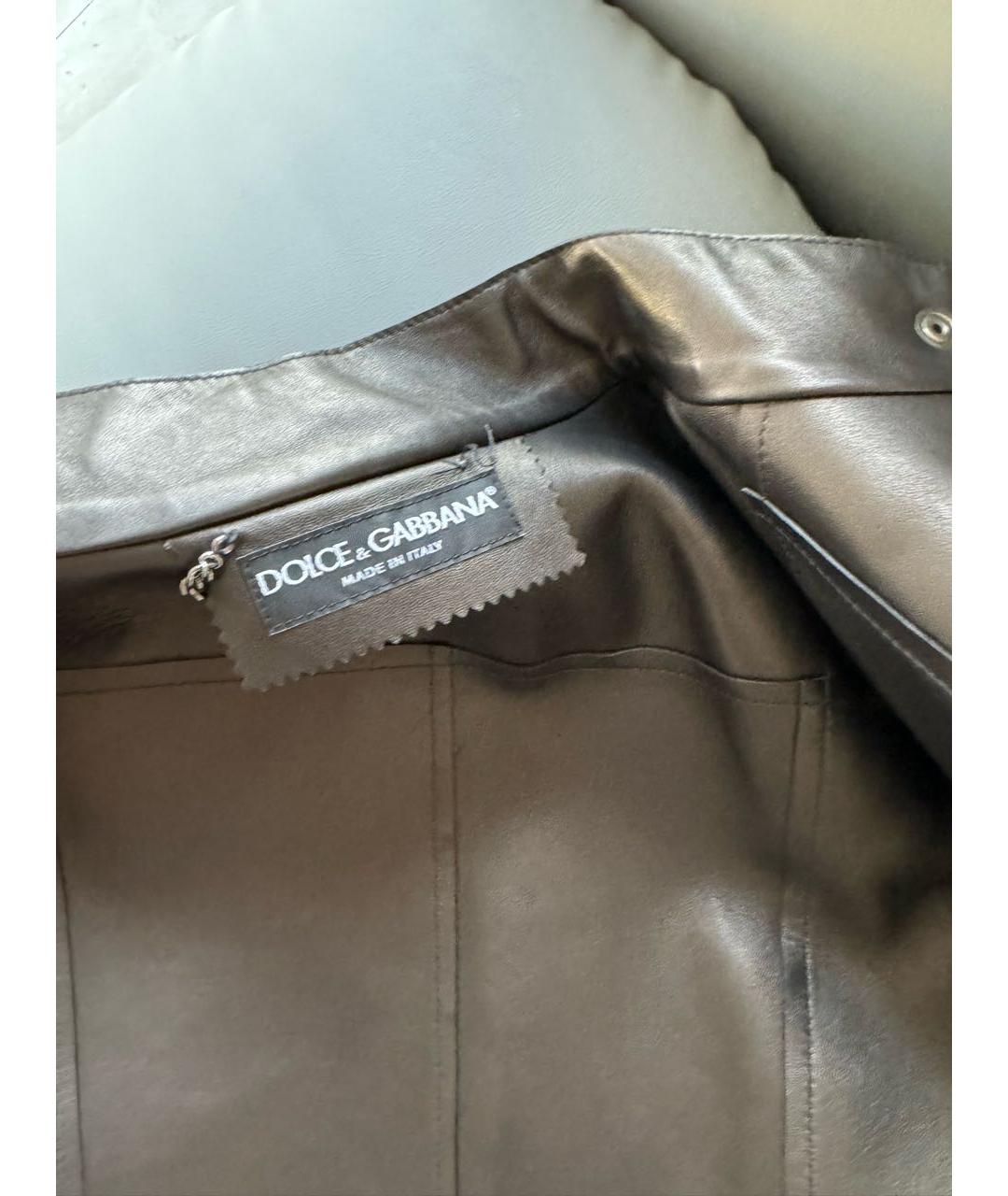 DOLCE&GABBANA Кожаная куртка, фото 5