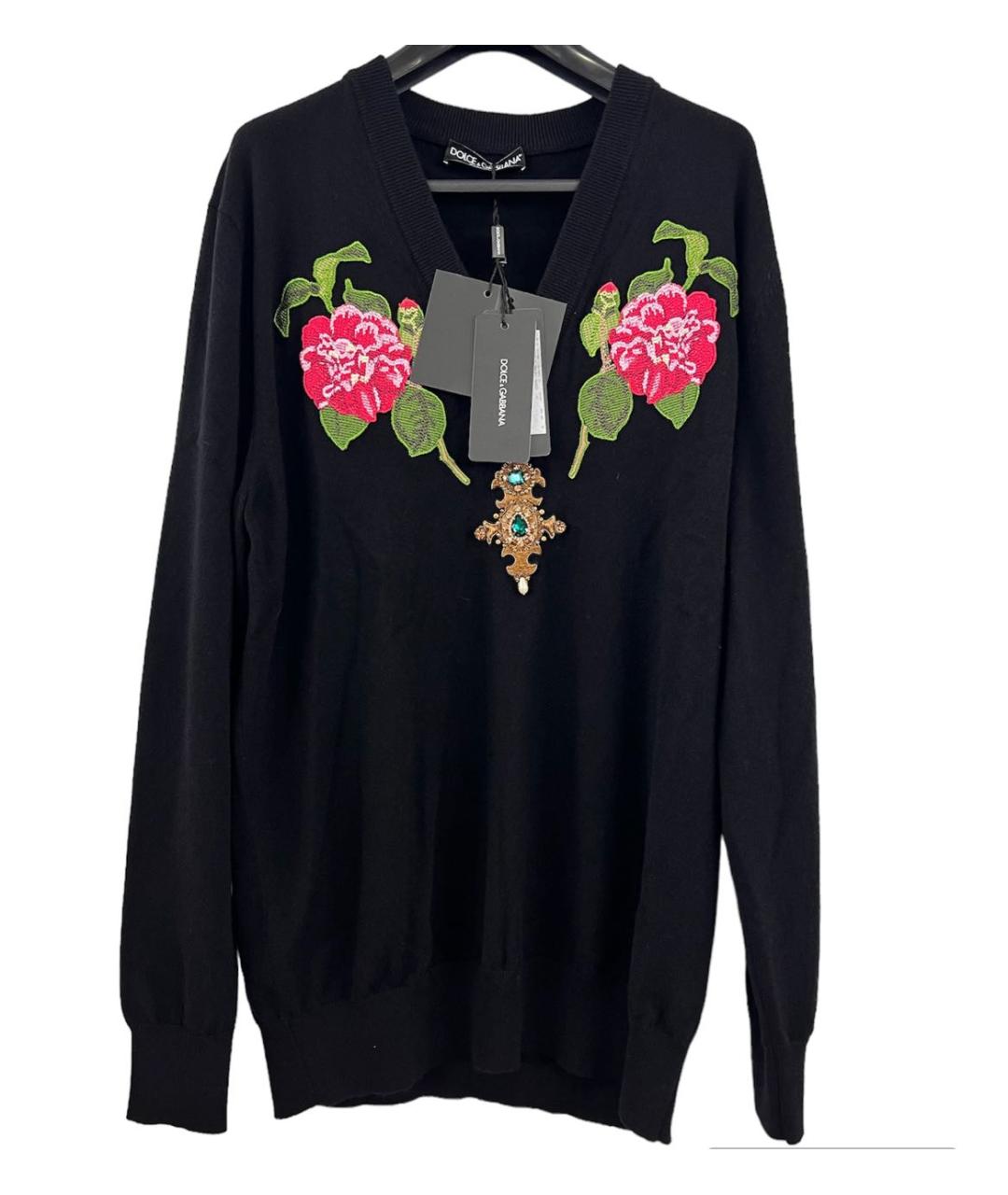 DOLCE&GABBANA Черный джемпер / свитер, фото 6