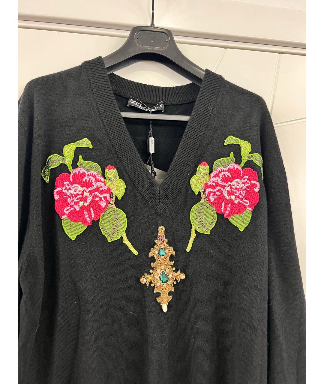 DOLCE&GABBANA Черный джемпер / свитер, фото 4
