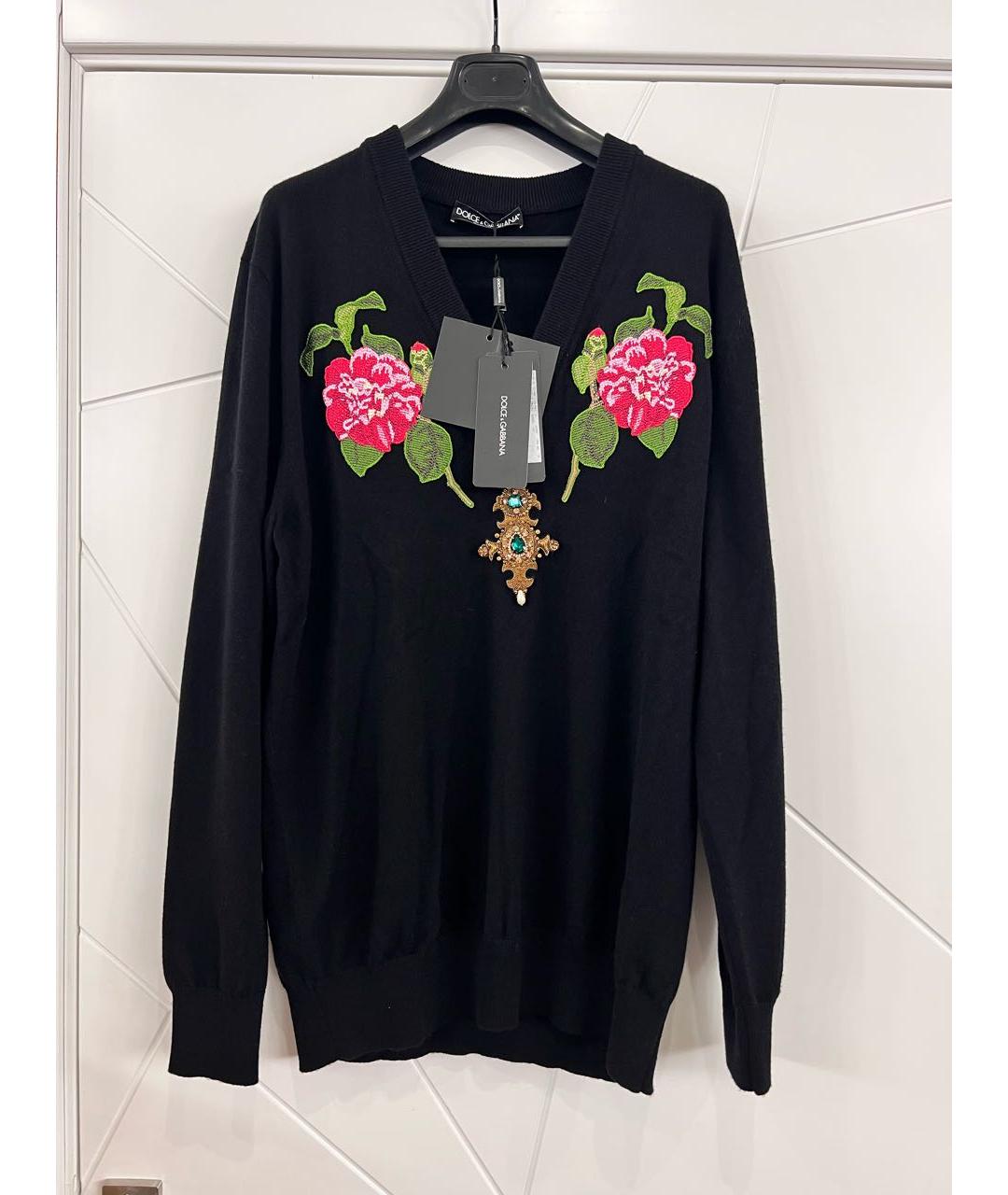 DOLCE&GABBANA Черный джемпер / свитер, фото 2