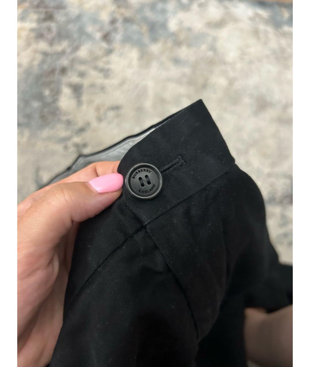 BURBERRY Черные классические брюки, фото 7