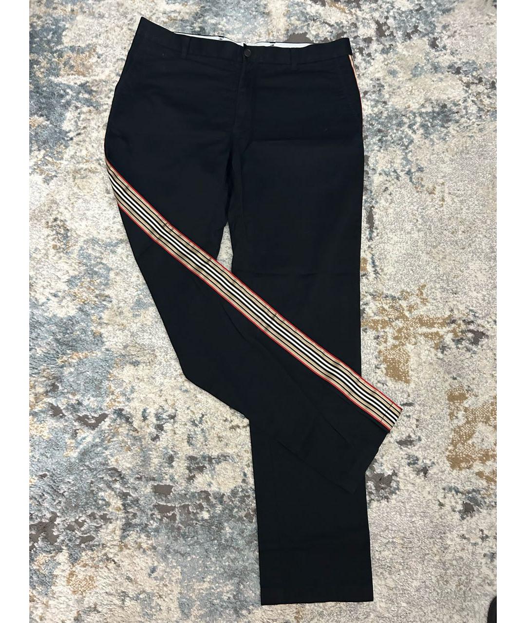 BURBERRY Черные классические брюки, фото 2