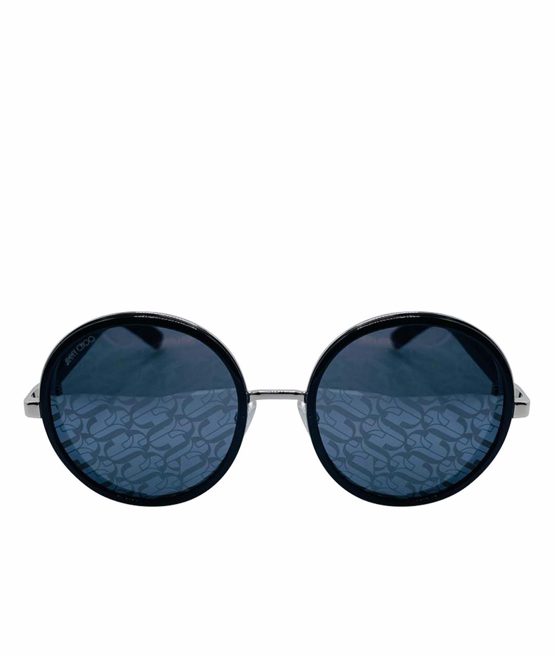 JIMMY CHOO Темно-синие пластиковые солнцезащитные очки, фото 1