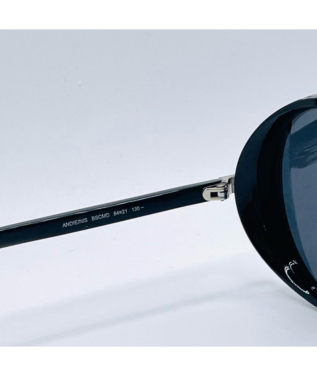 JIMMY CHOO Темно-синие пластиковые солнцезащитные очки, фото 3